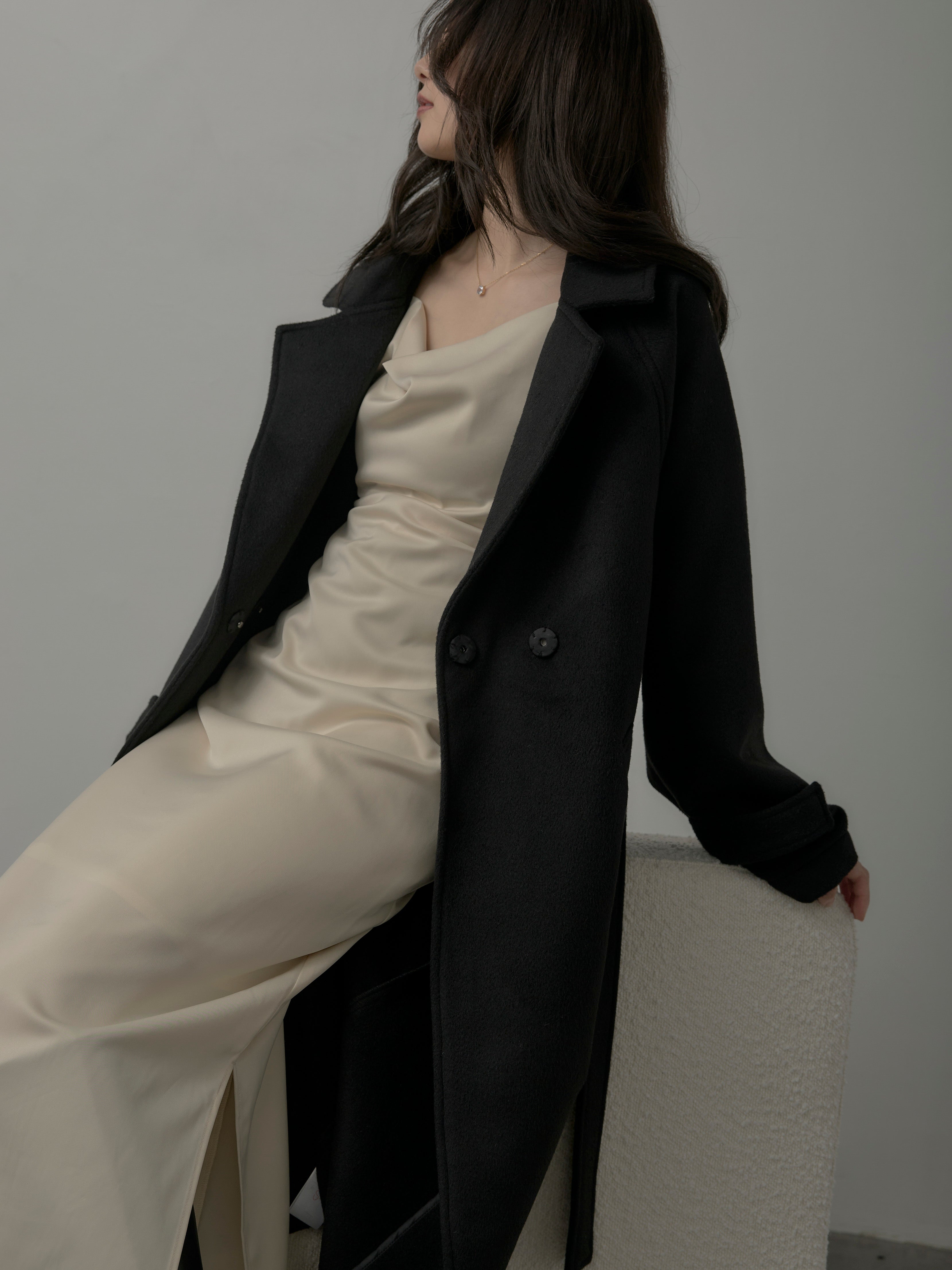 nairo 【Essential】サテンドレープキャミワンピ Essential】サテンドレープキャミワンピ – nairo