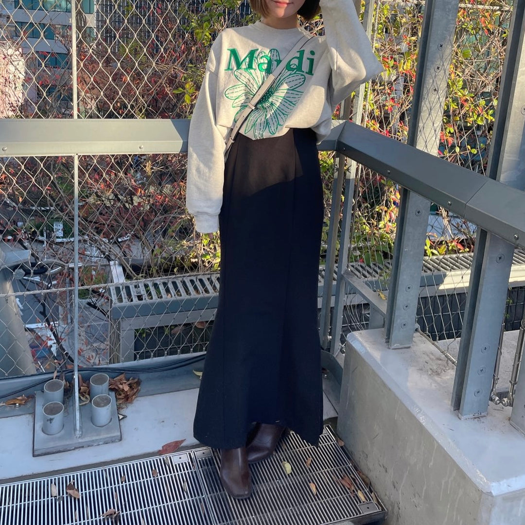 【152cm】マーメイドスカート　BLACK/S