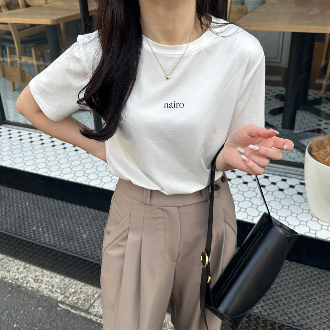 【151cm】nairo mini logo Tee  WHITE / S