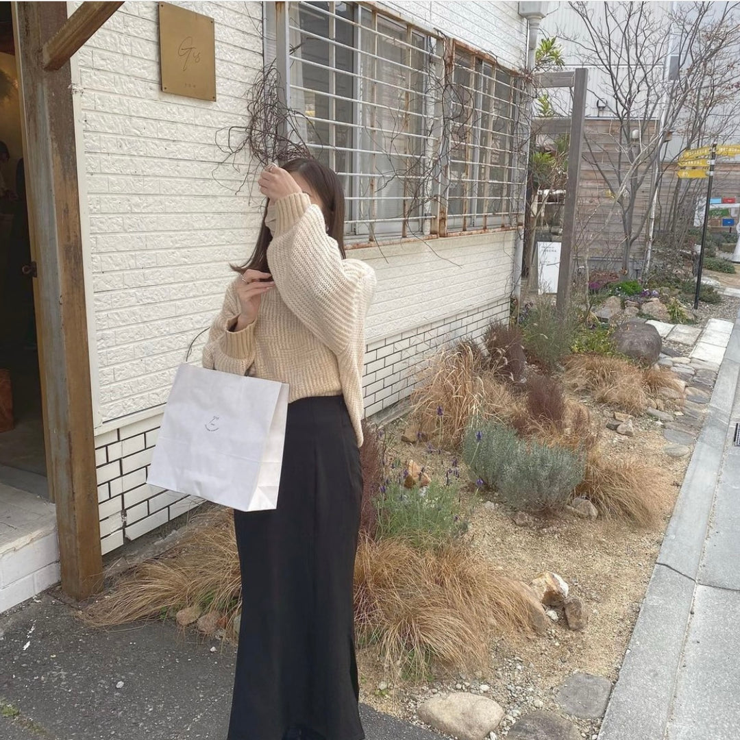 【149cm】マーメイドスカート　BLACK/SS