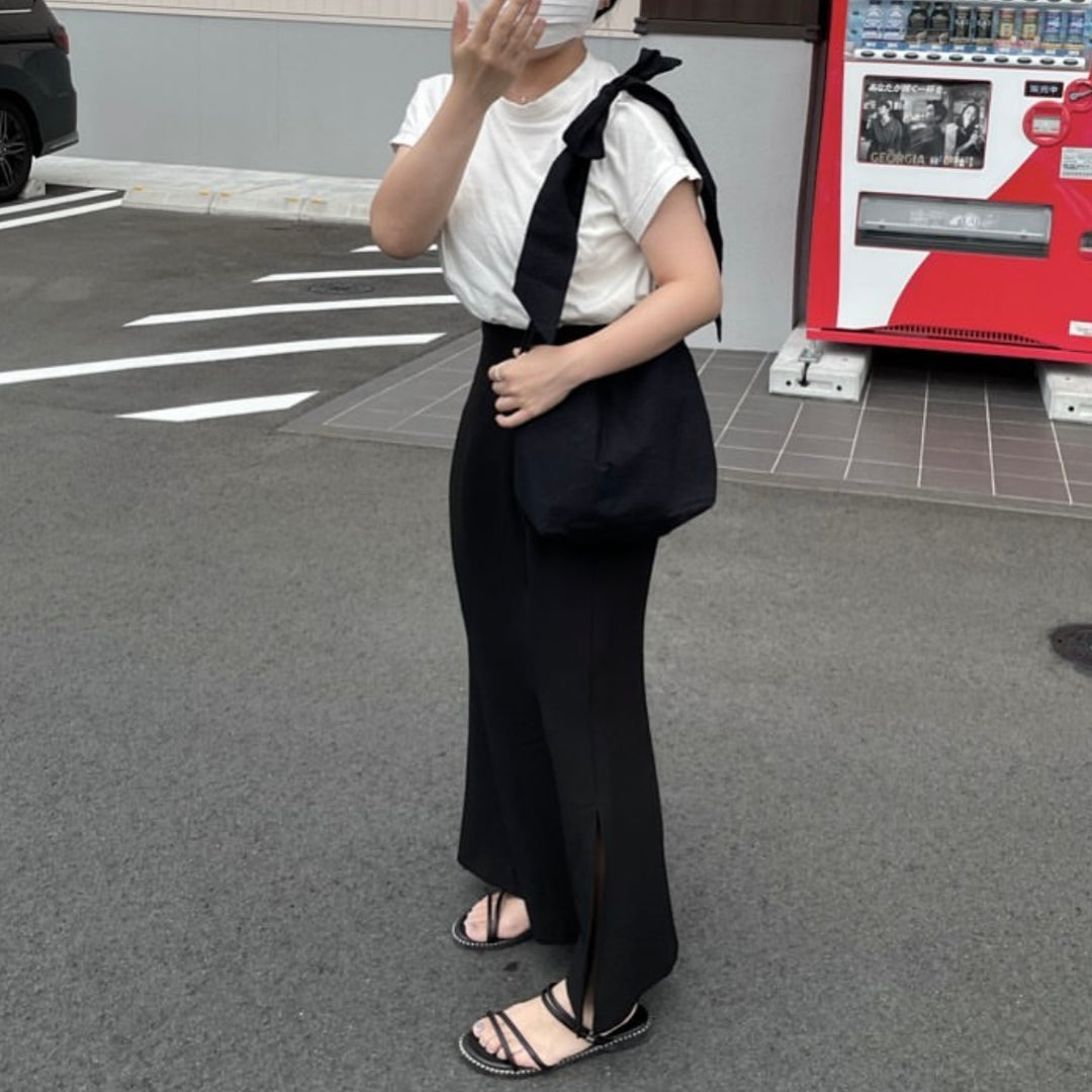 【144cm】マーメイドスカート　BLACK/SS