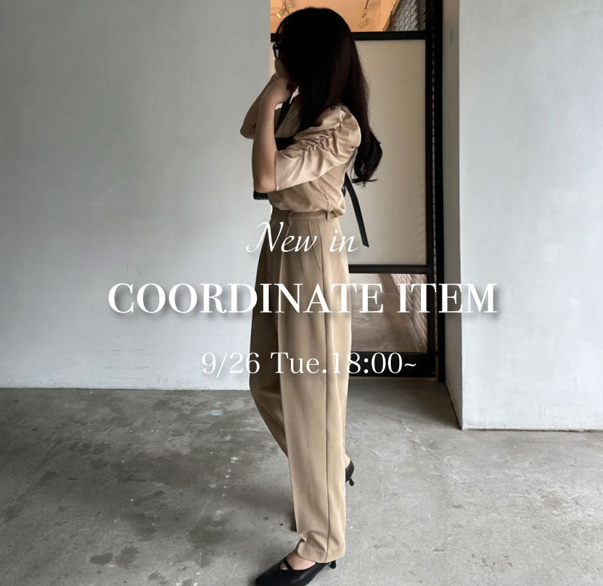 コーディネートアイテム NEW ARRIVAL！