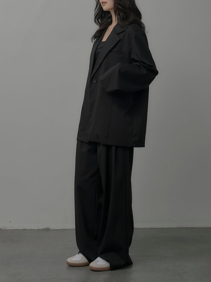 【Essential】ボックスシルエットテーラードジャケット