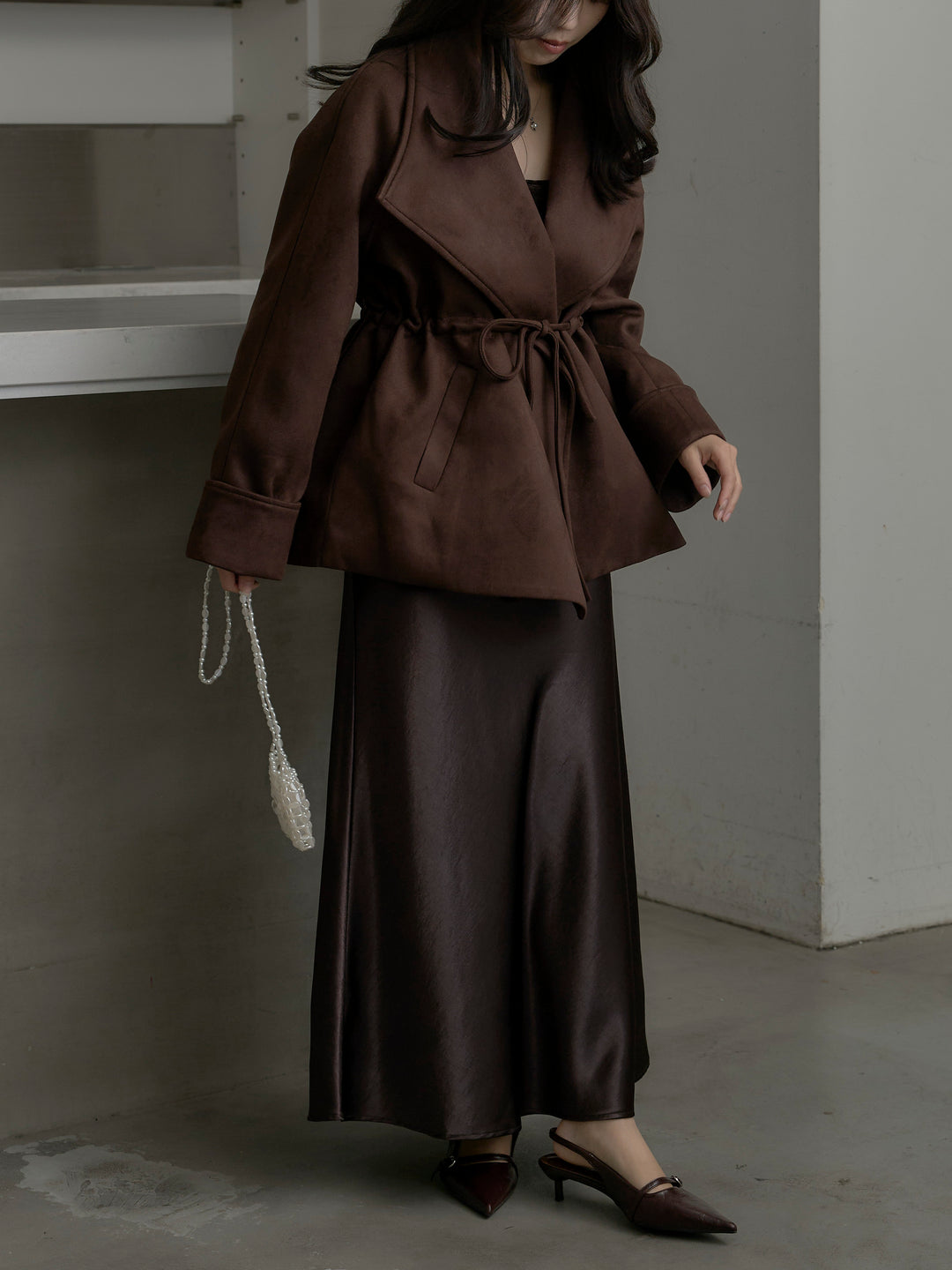 BIGカラースウェードジャケット