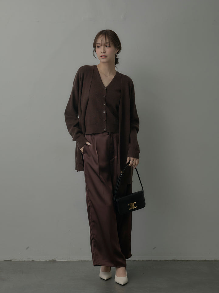 カーディガン&ニットベストアンサンブルSET