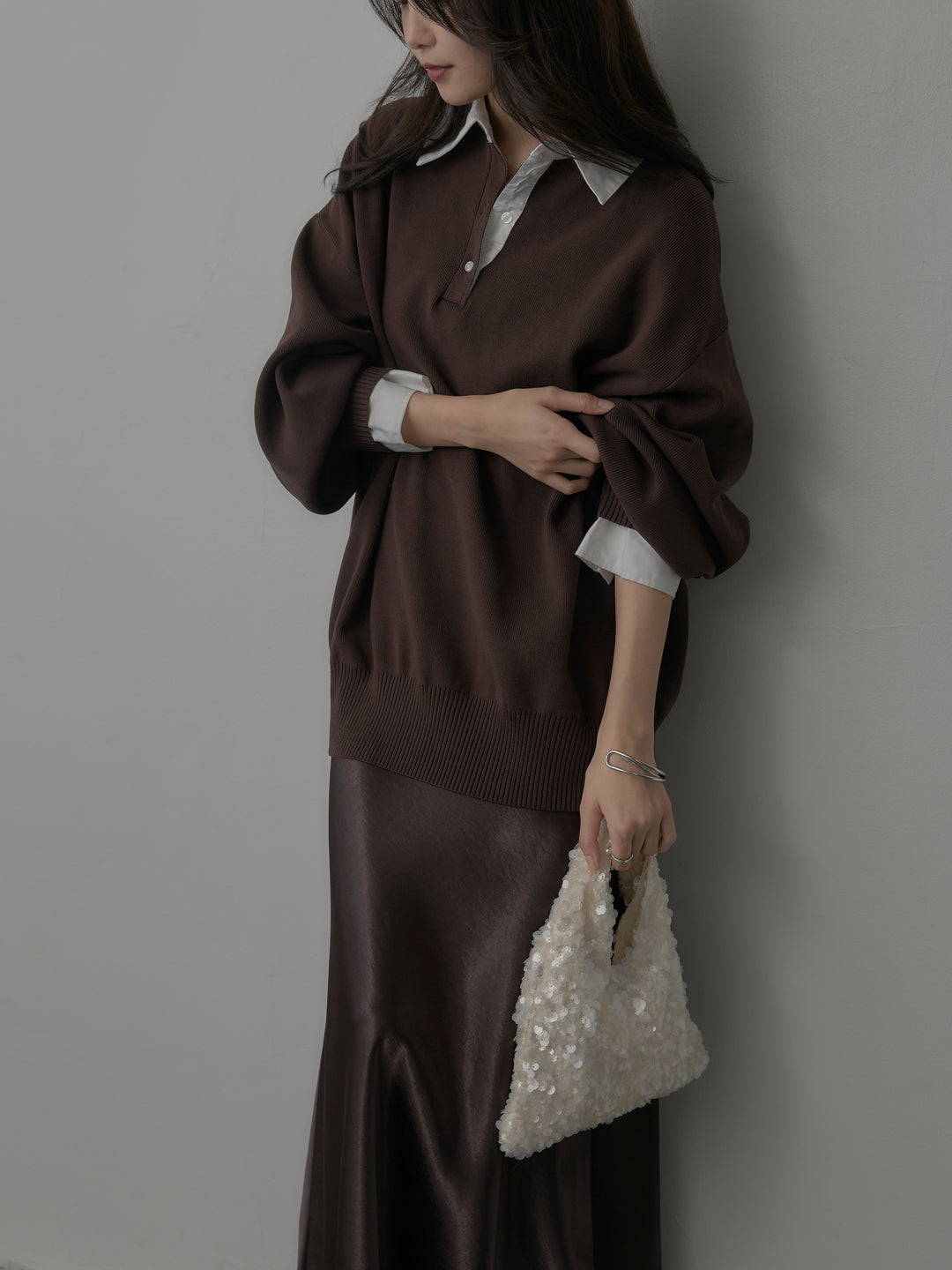 【SET】襟付きポロトップス+襟付きポロトップス(2set)