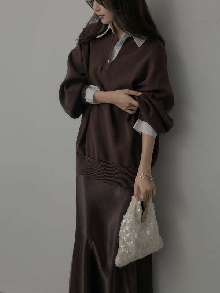 【SET】襟付きポロトップス+襟付きポロトップス(2set)