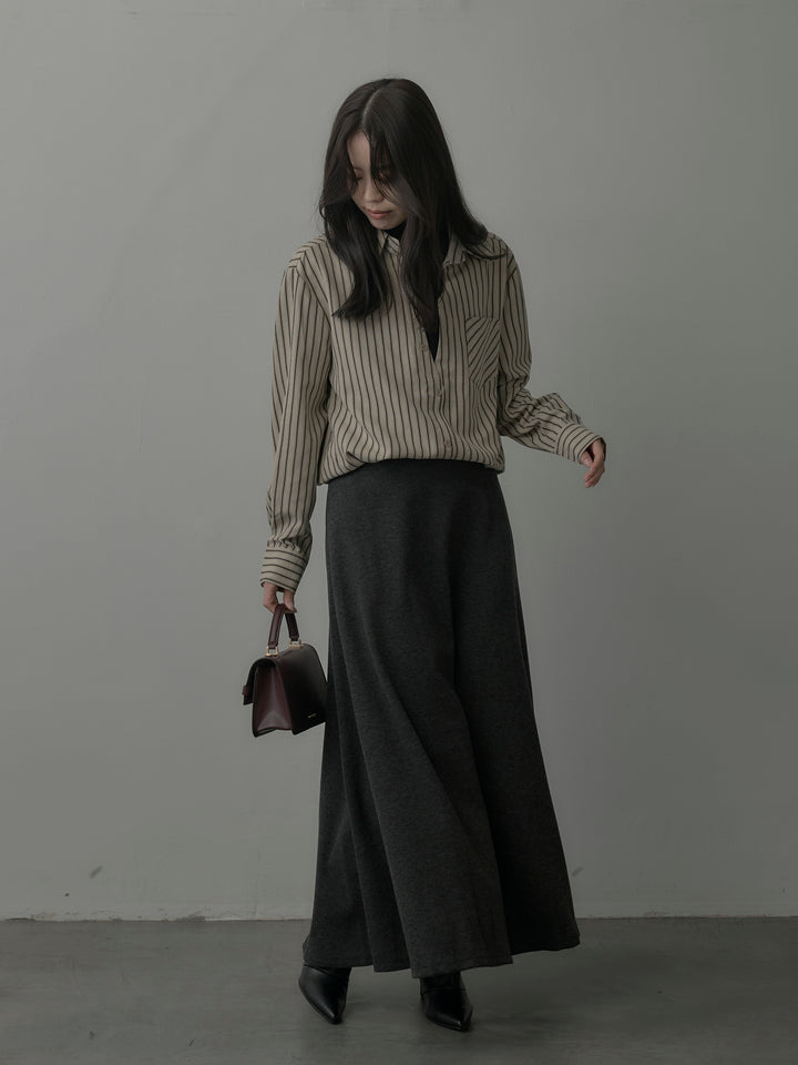 リラクシーフレアロングスカート