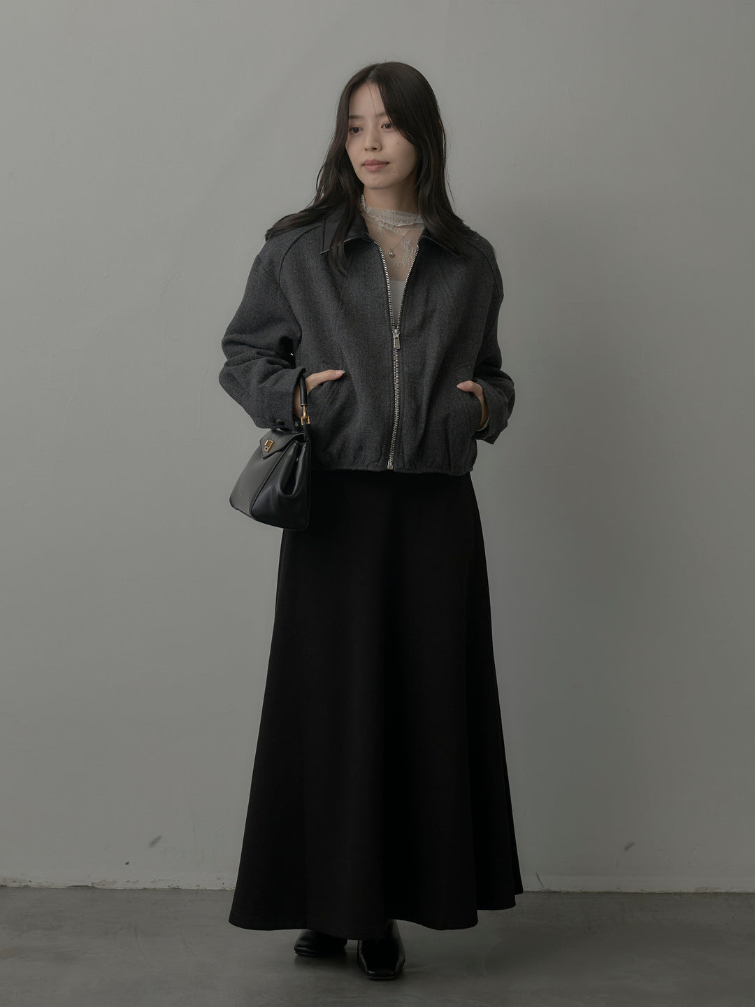 リラクシーフレアロングスカート