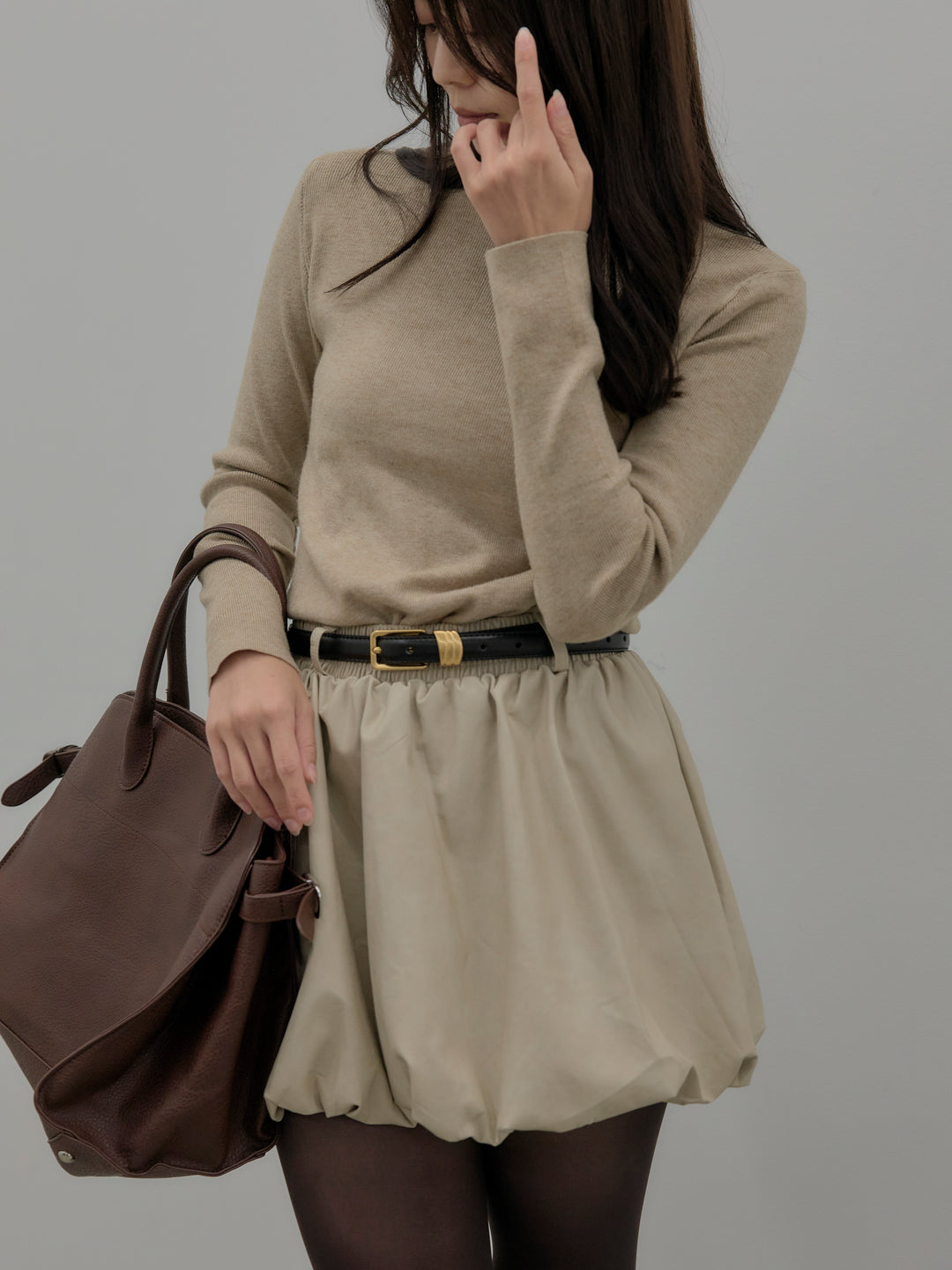 ベーシックリブタートルネック