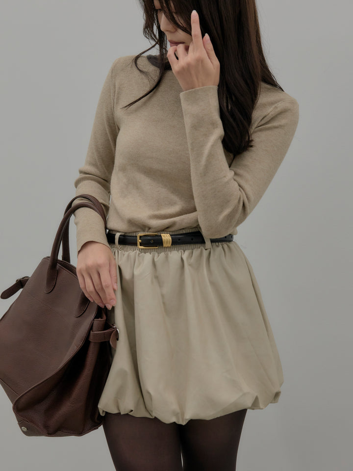 ベーシックリブタートルネック