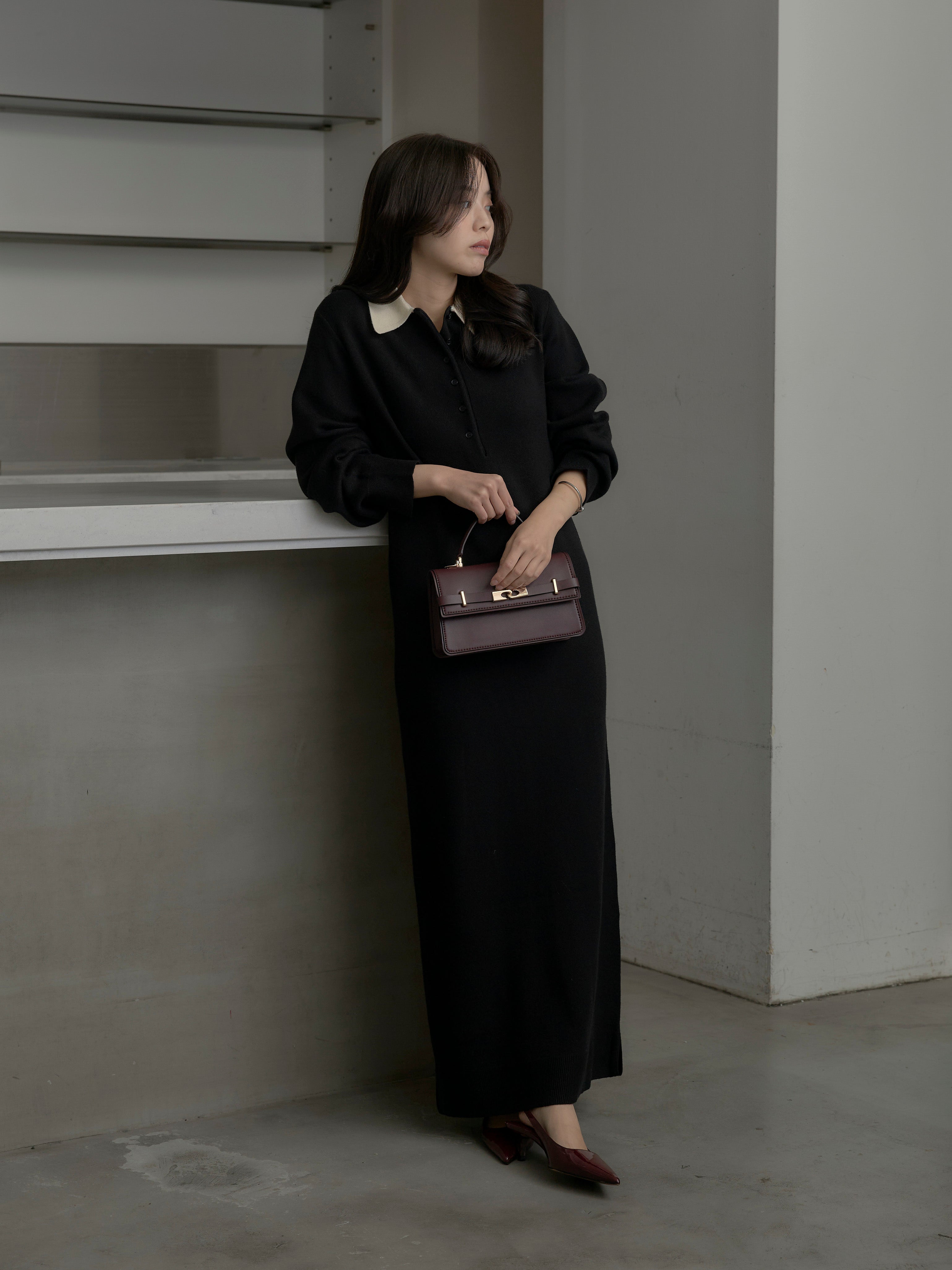 配色ポロニットワンピース – nairo