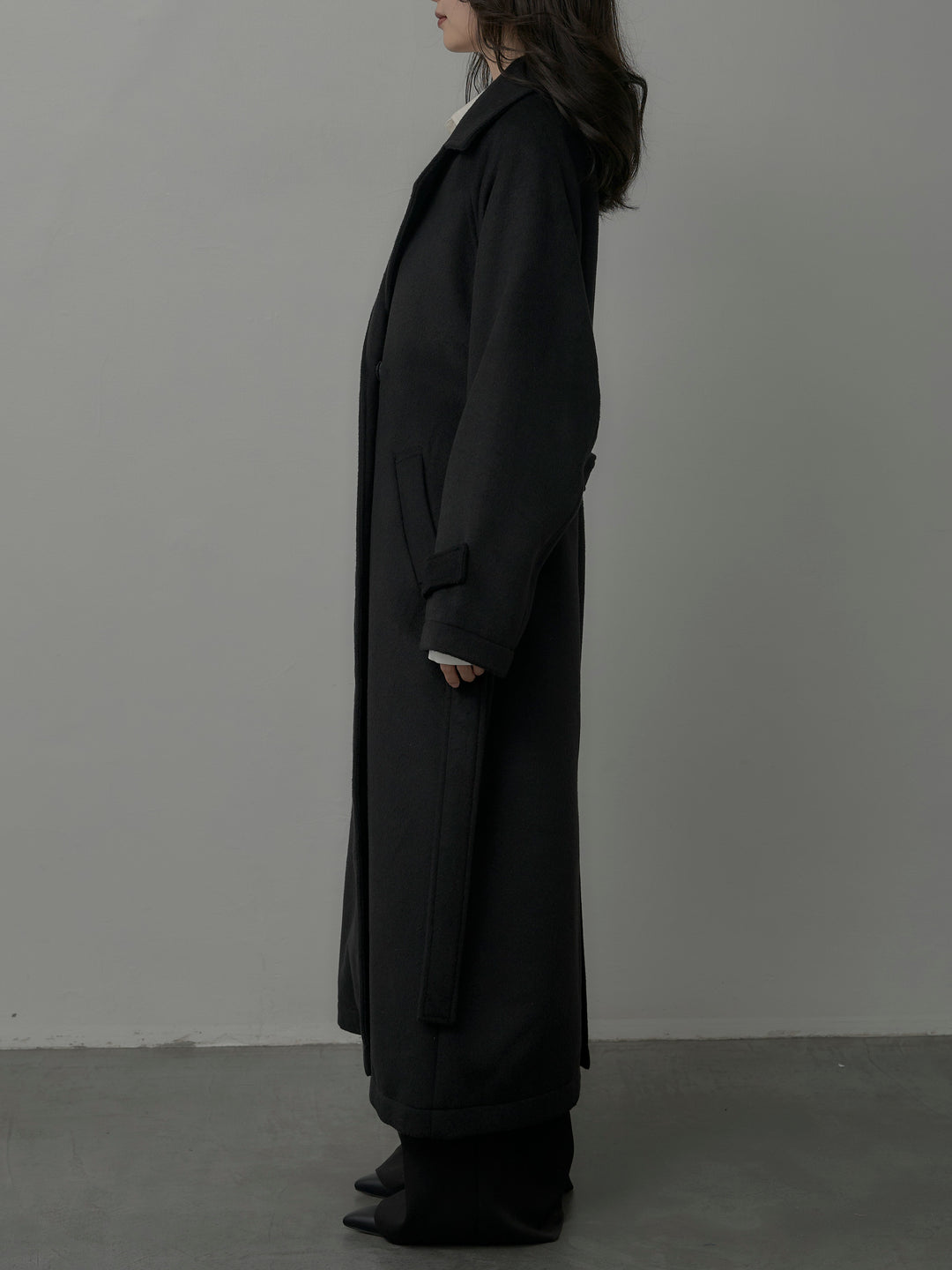 【Essential】ソフトウールリバートレンチコート