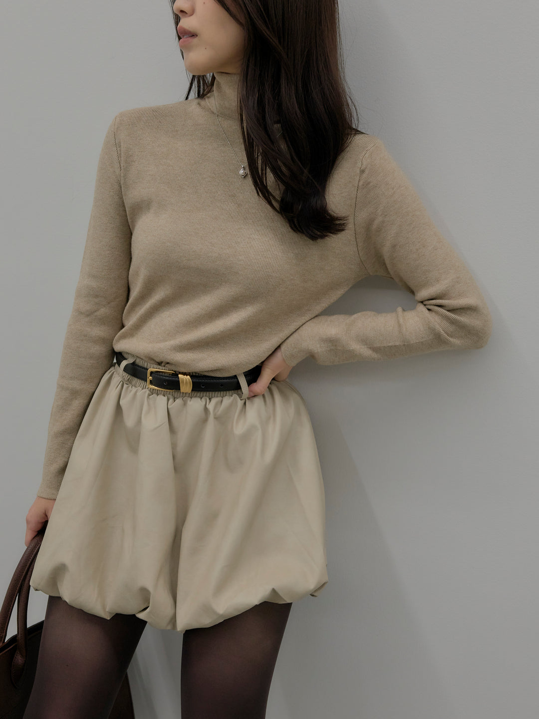 ベーシックリブタートルネック