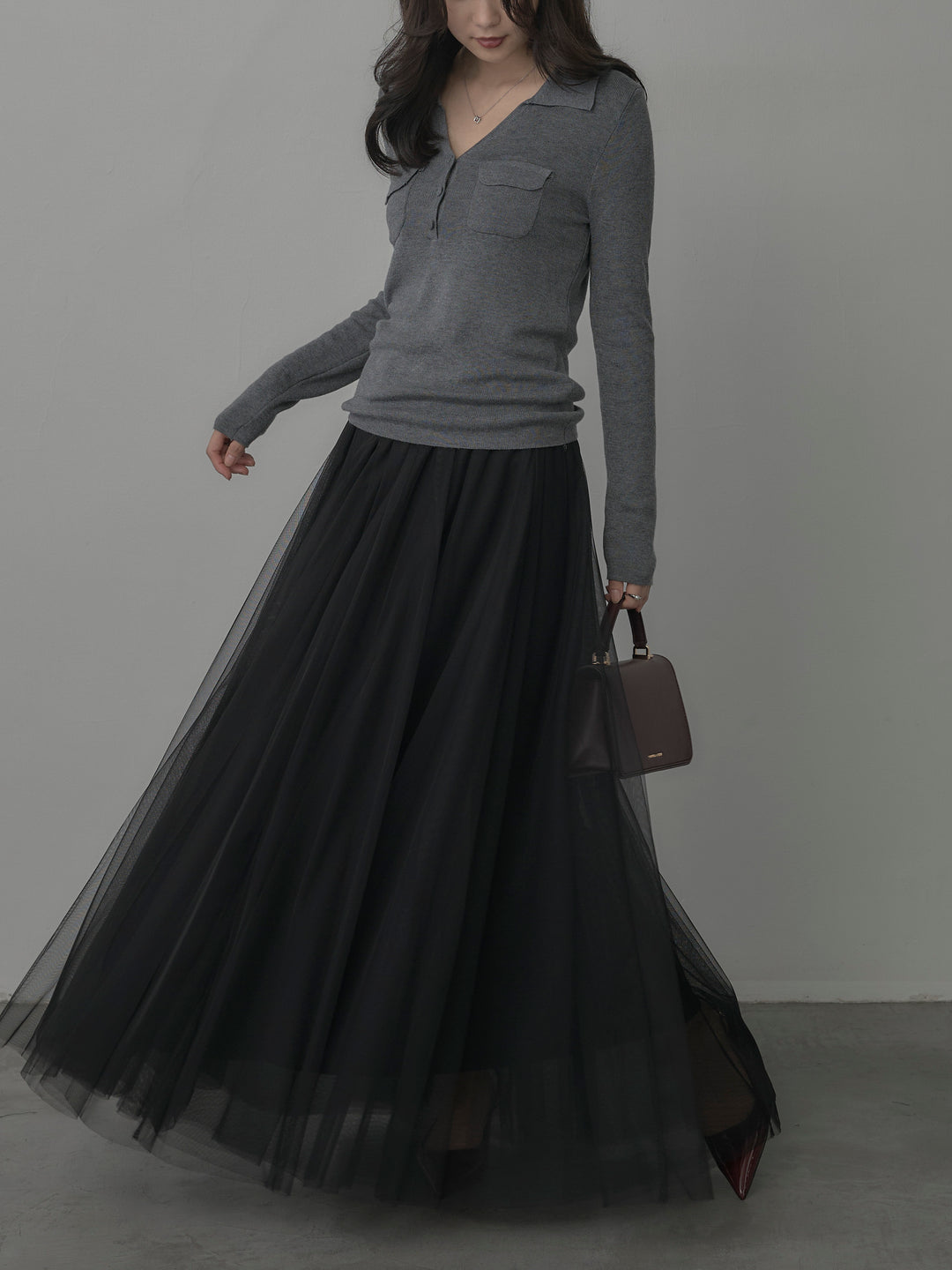 [予約]ボリュームチュールスカート【S】