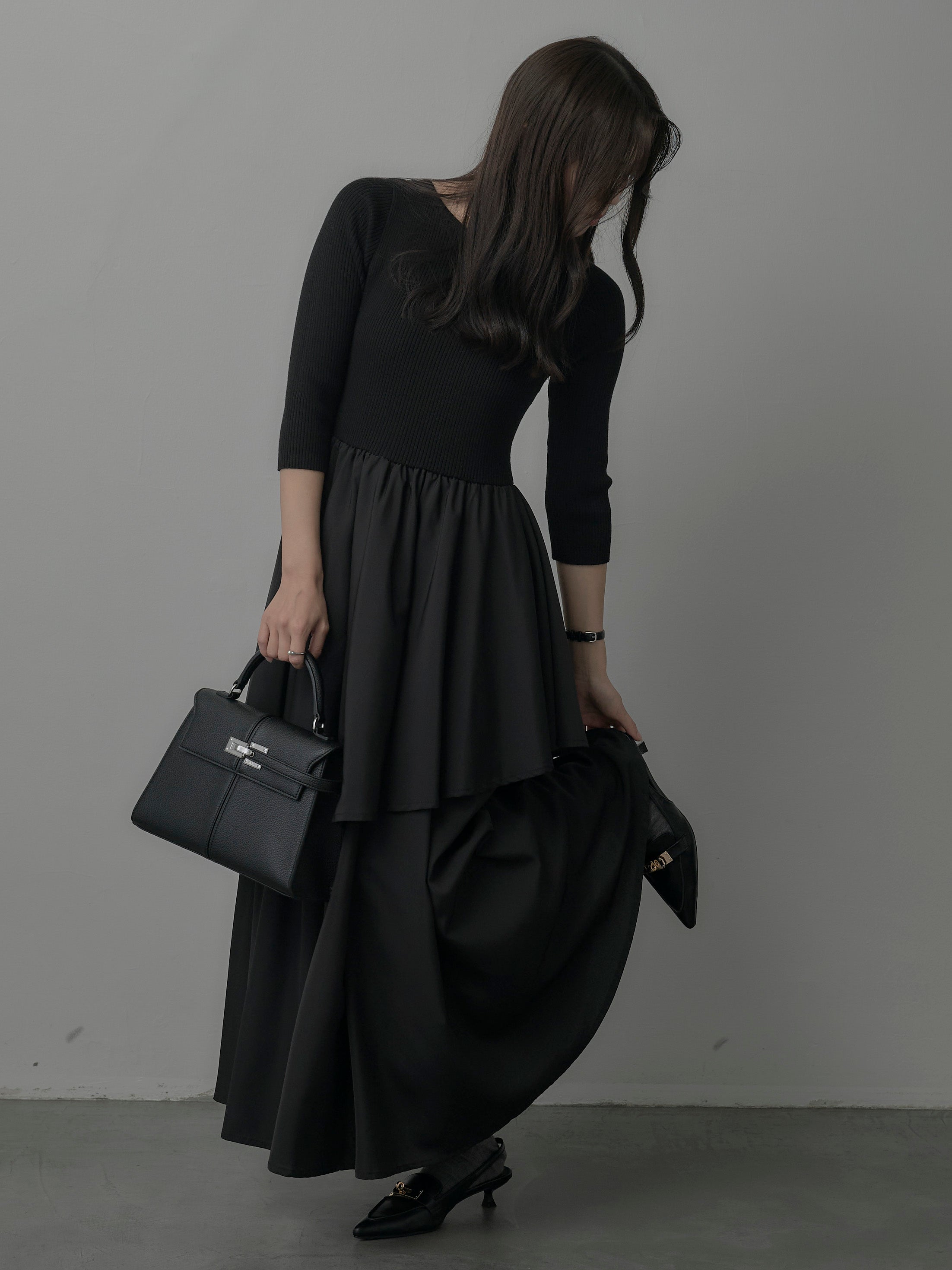 nairo オケージョンドレス ホワイト×ブラックS nairo オケージョンドレス ホワイト×ブラックS STYLE BOOK