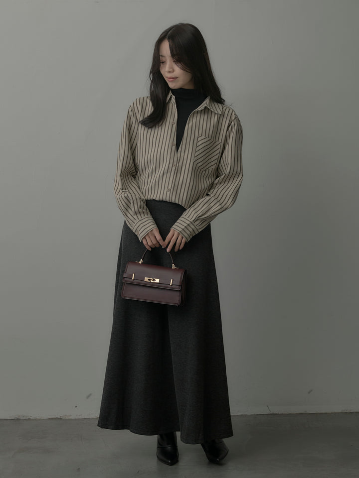 リラクシーフレアロングスカート