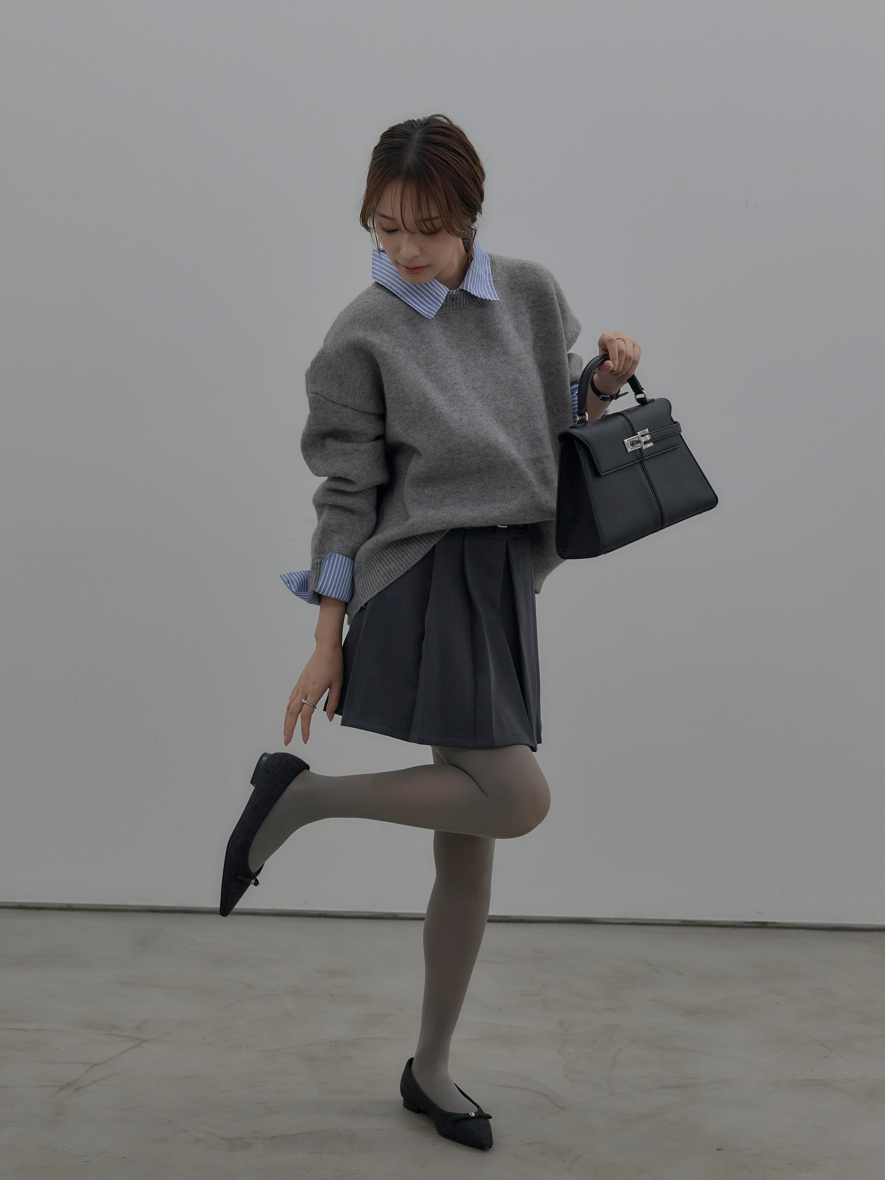 ベルト付きプリーツミニスカート – nairo