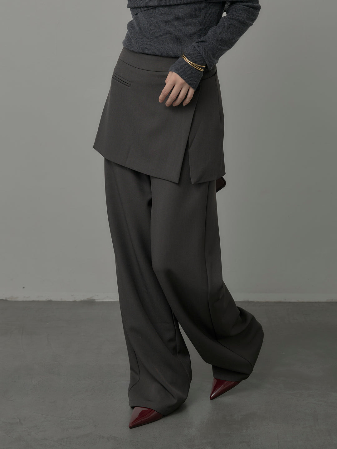 [予約]ラップワイドパンツ