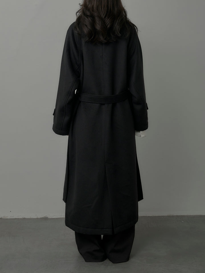 【Essential】ソフトウールリバートレンチコート