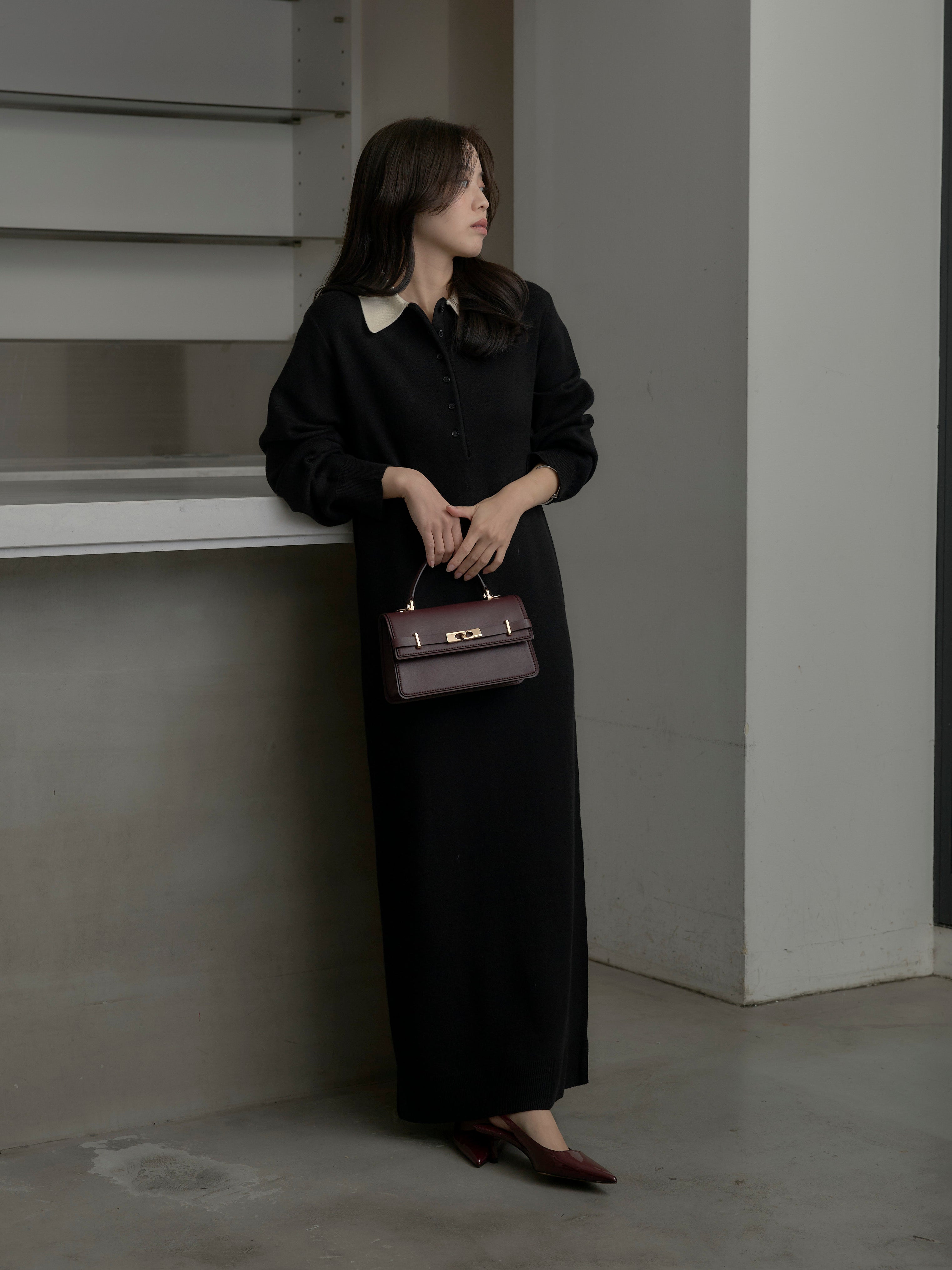 配色ポロニットワンピース – nairo