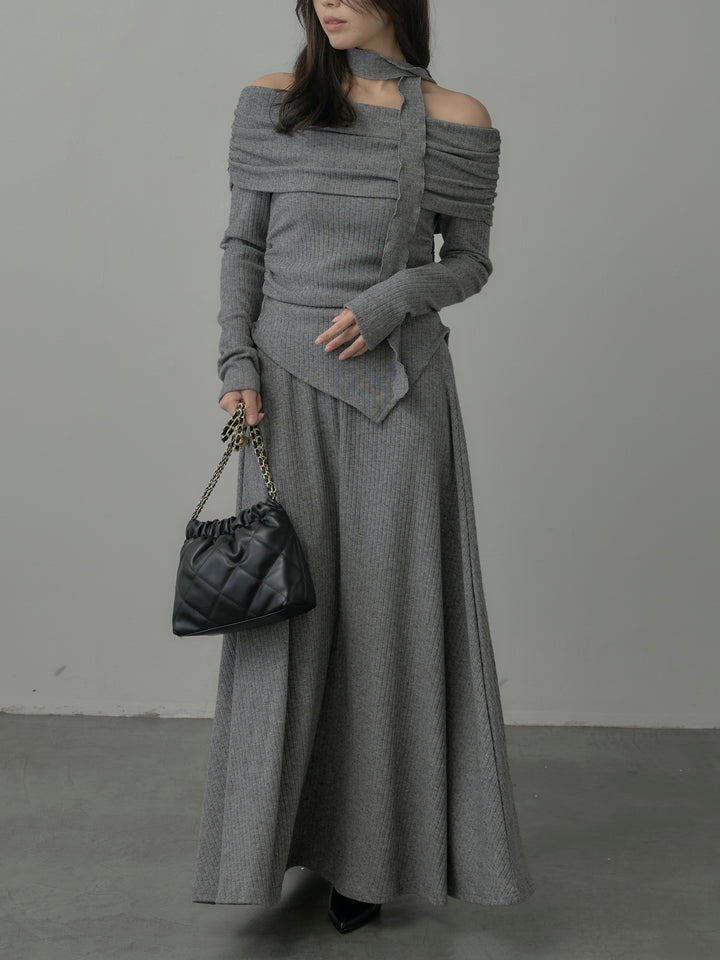 リブニットオフショルSETUP