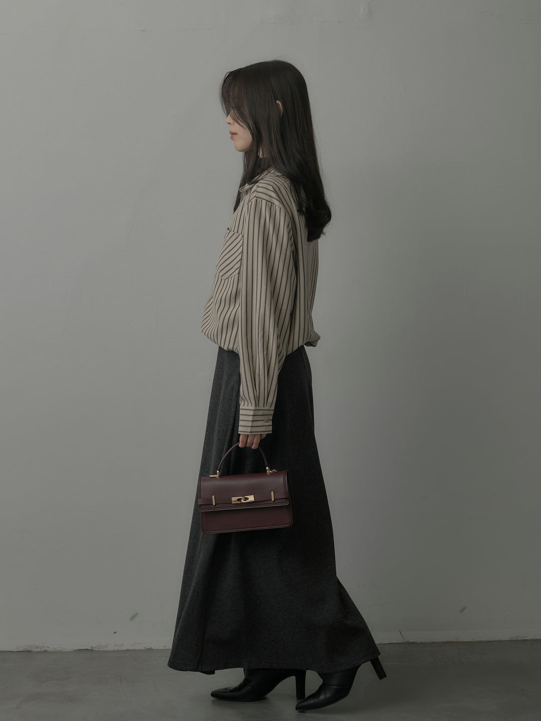 リラクシーフレアロングスカート