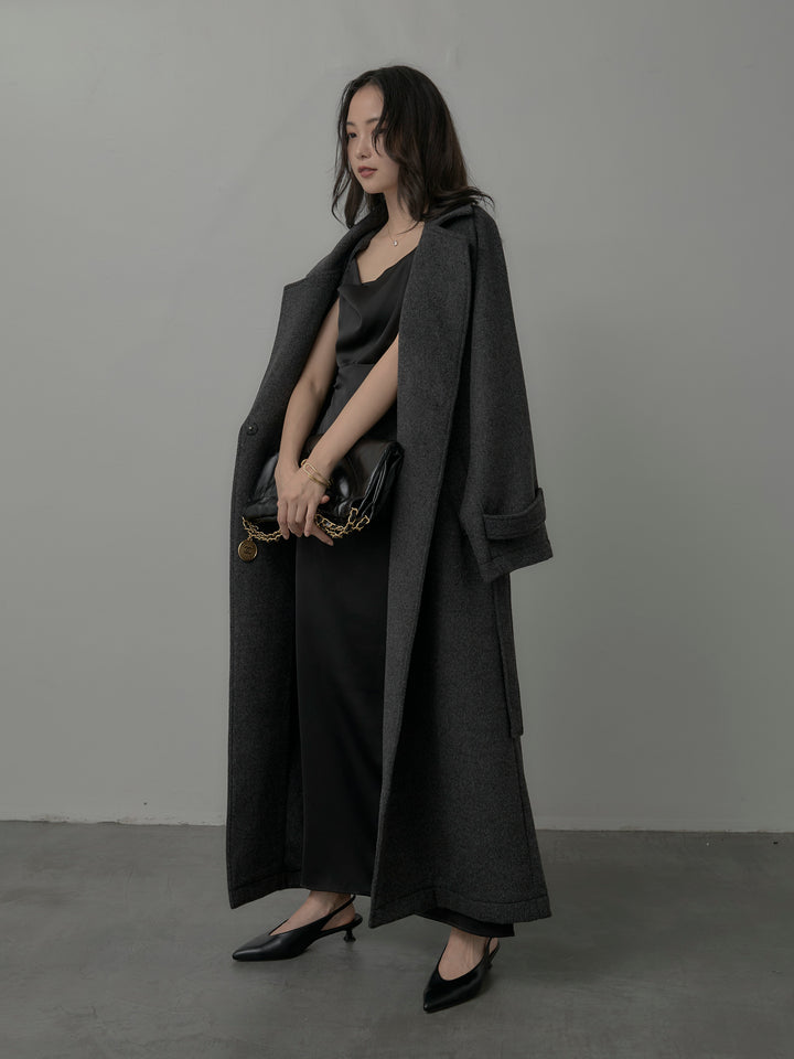 【Essential】ソフトウールリバートレンチコート