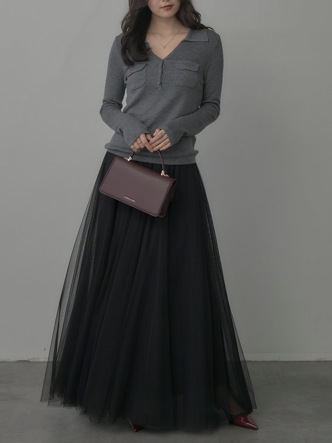 [予約]ボリュームチュールスカート【M】