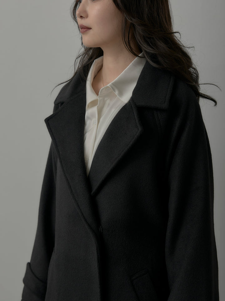【Essential】ソフトウールリバートレンチコート