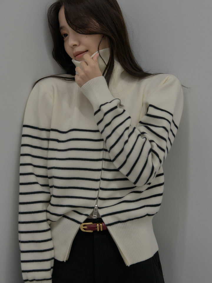 【SET】比翼仕立てサテンシャツ+裏起毛センターシームタックワイドパンツ(2set)