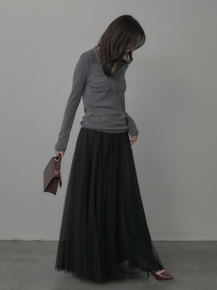 [予約]ボリュームチュールスカート【S】