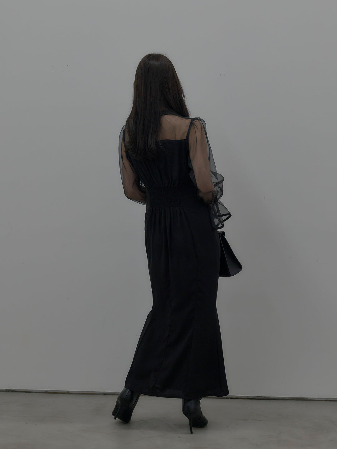 【essential】スタンドカラーマーメイドドレス