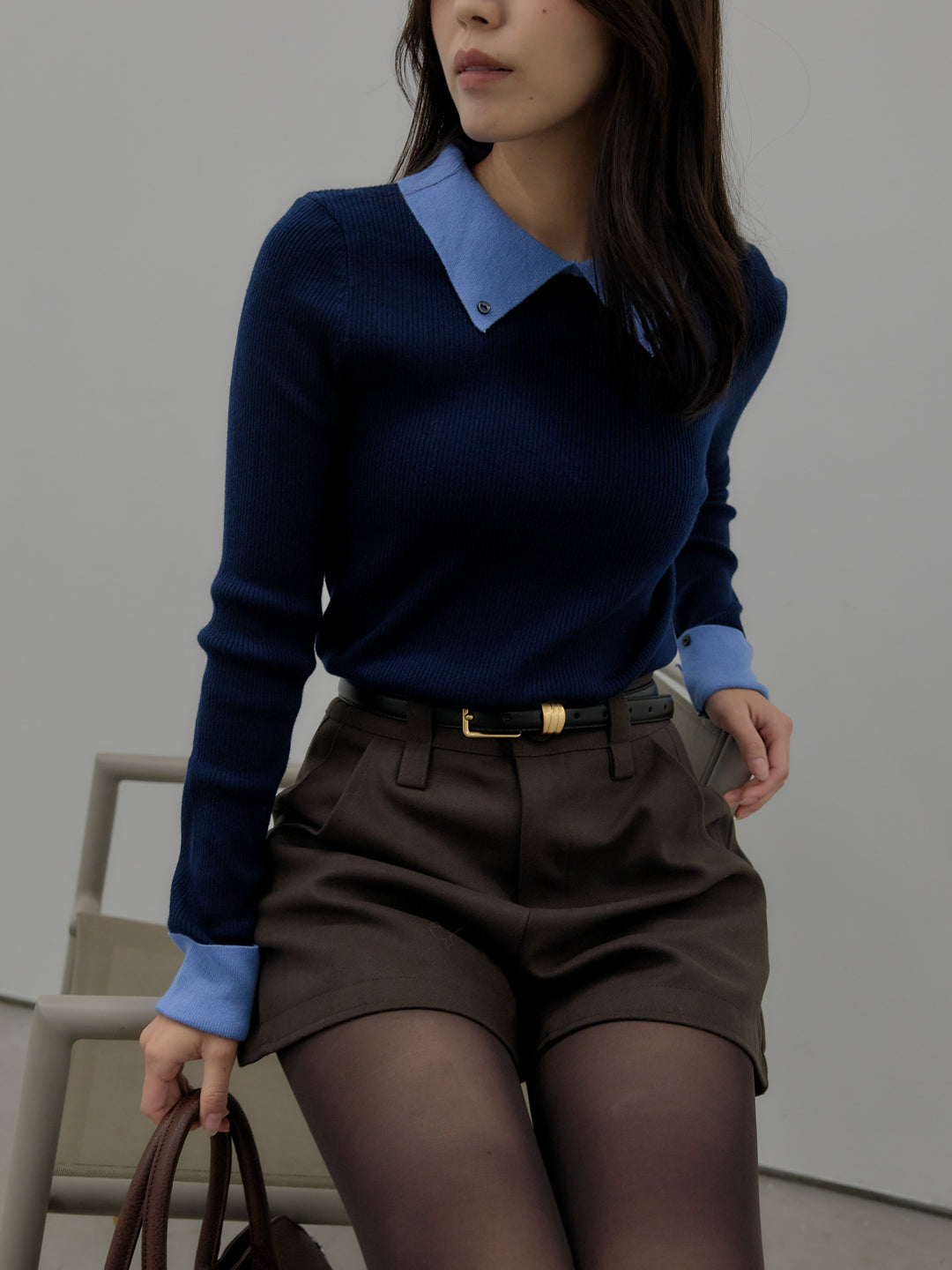 ウールタッチミニショートパンツ