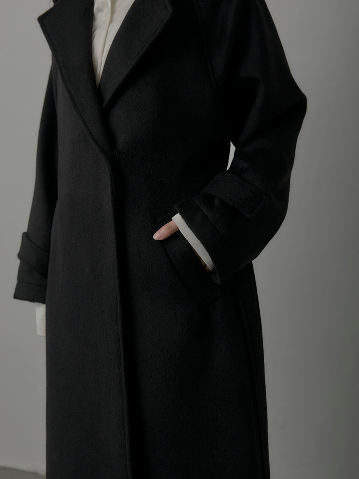 【Essential】ソフトウールリバートレンチコート