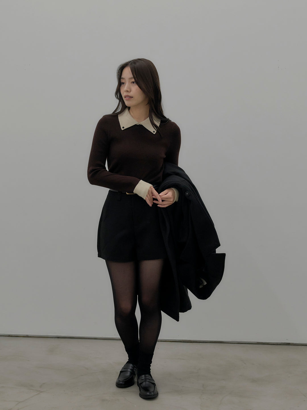 ウールタッチミニショートパンツ