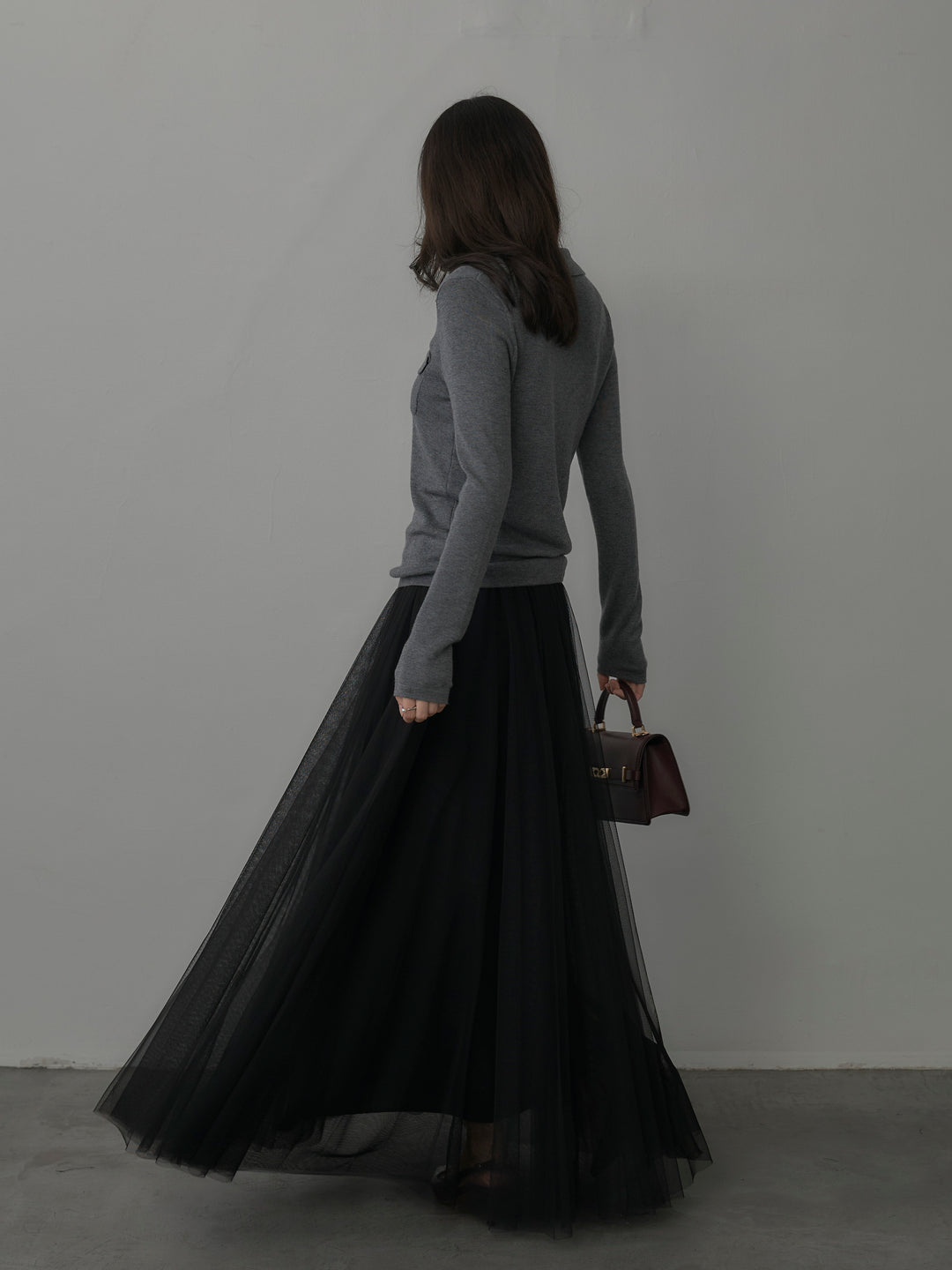 [予約]ボリュームチュールスカート【S】