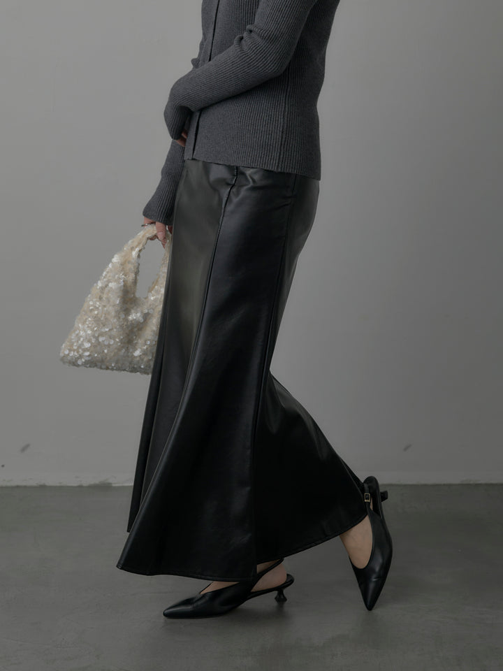 レザーマーメイドスカート