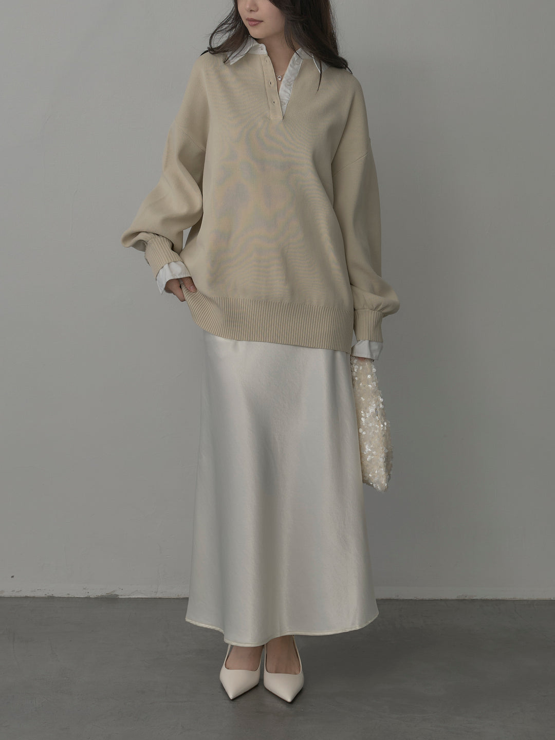 [予約]襟付きポロトップス