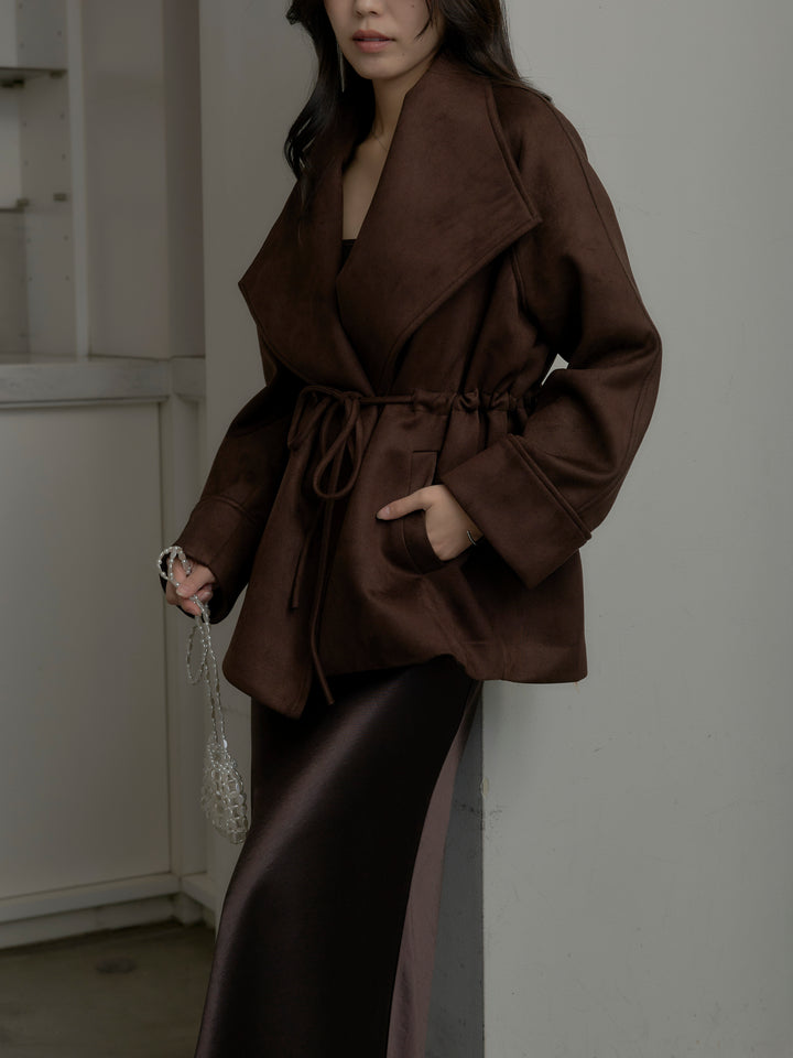 BIGカラースウェードジャケット