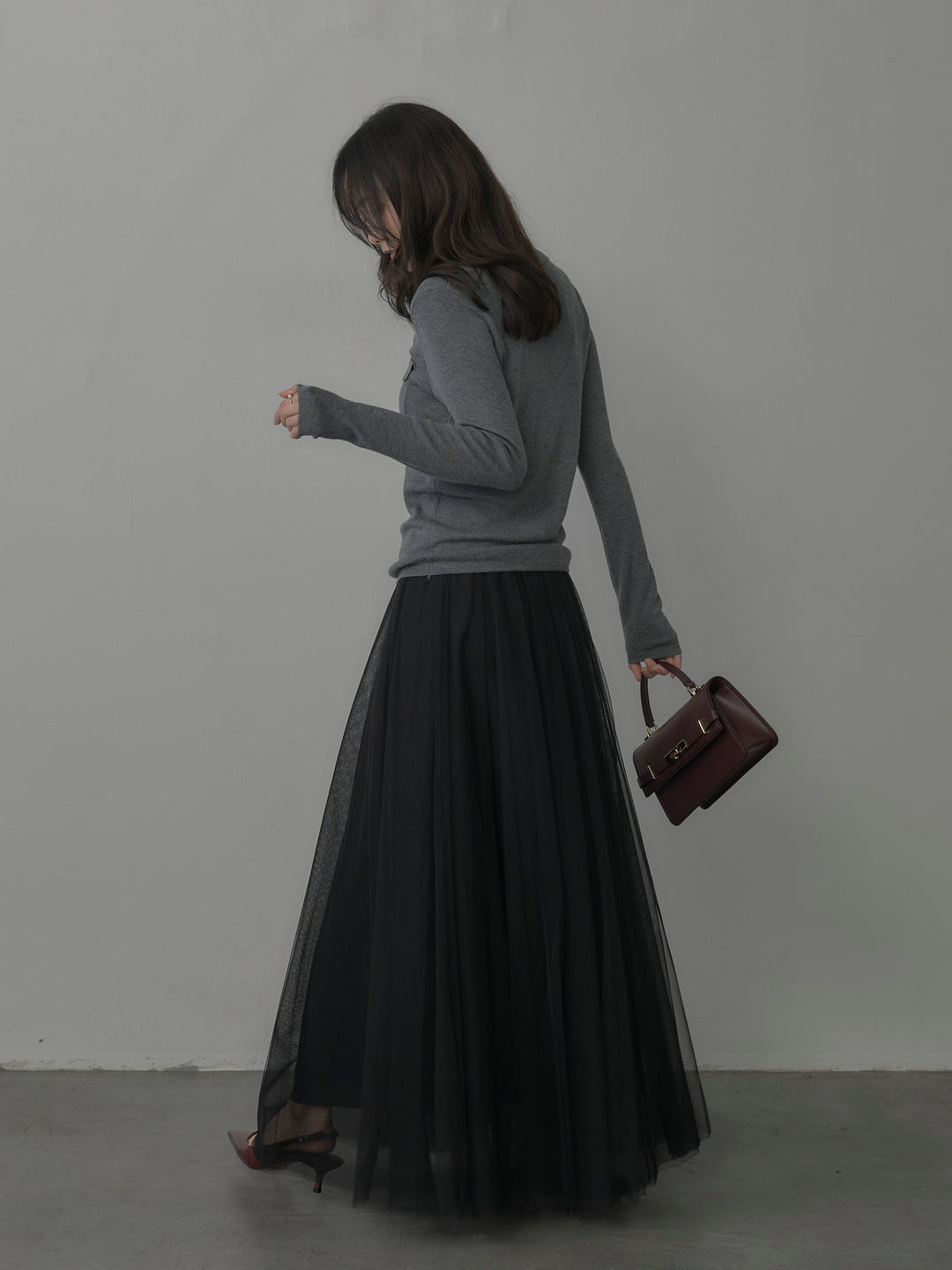 [予約]ボリュームチュールスカート【M】