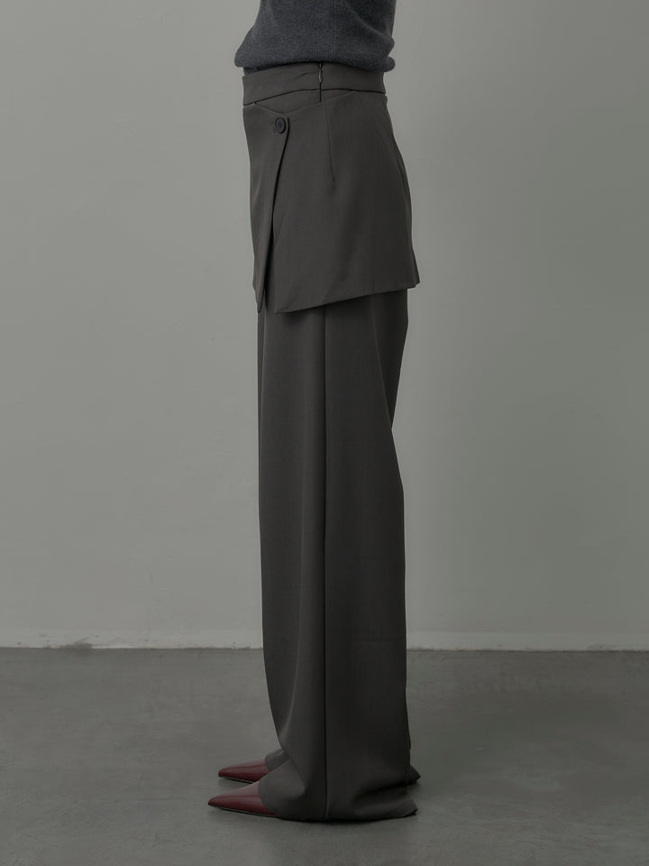 [予約]ラップワイドパンツ