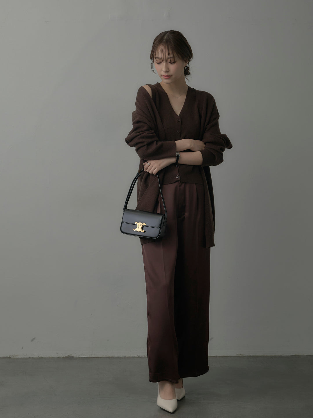 カーディガン&ニットベストアンサンブルSET