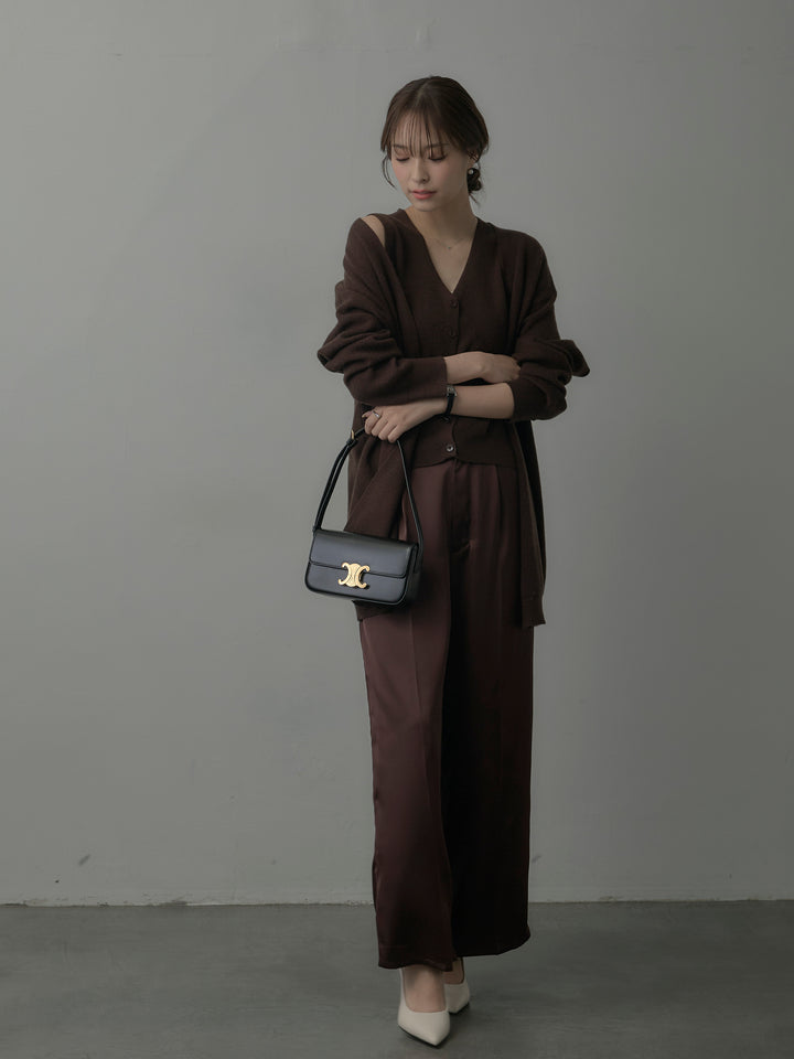 カーディガン&ニットベストアンサンブルSET