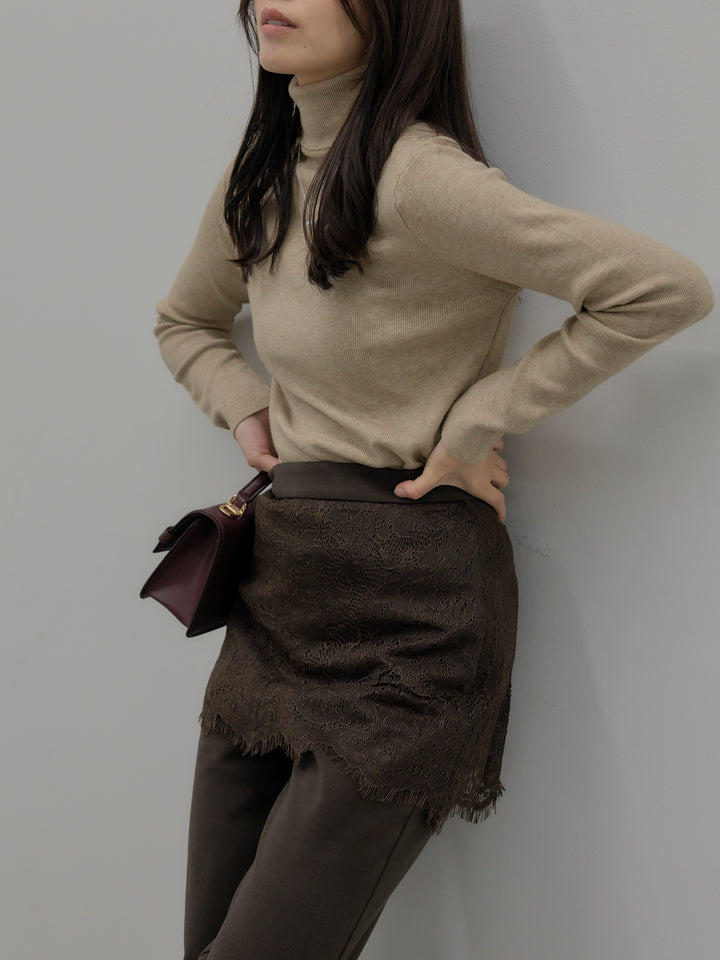 ベーシックリブタートルネック