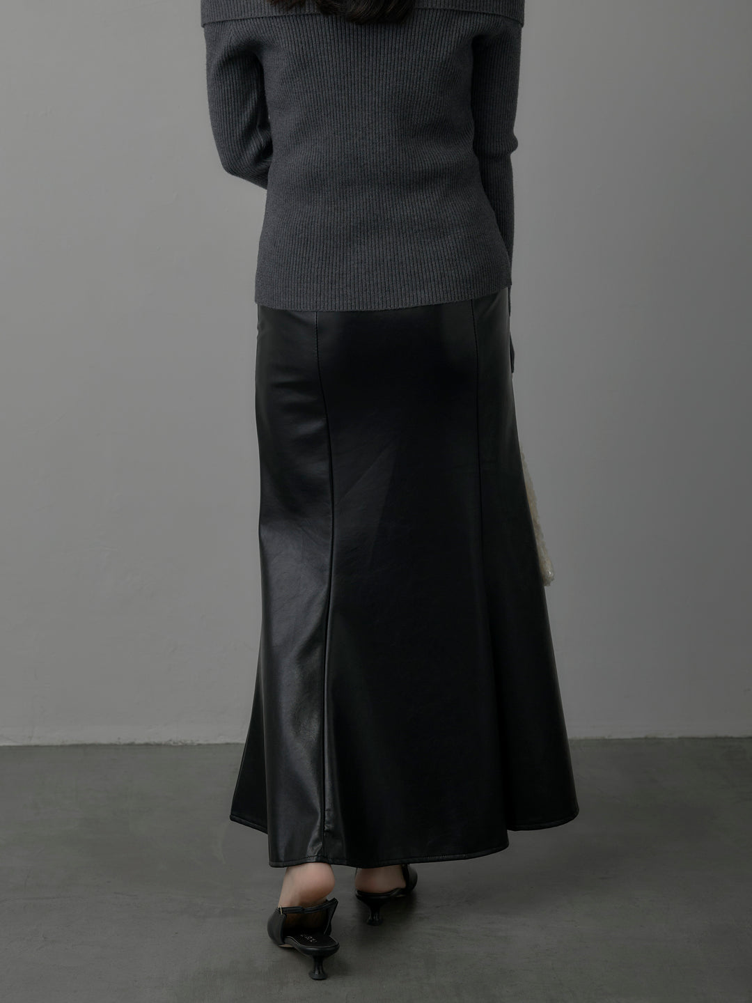レザーマーメイドスカート