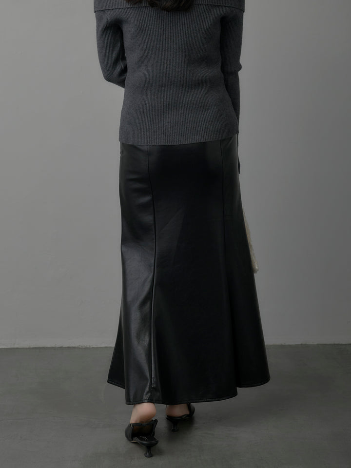 レザーマーメイドスカート