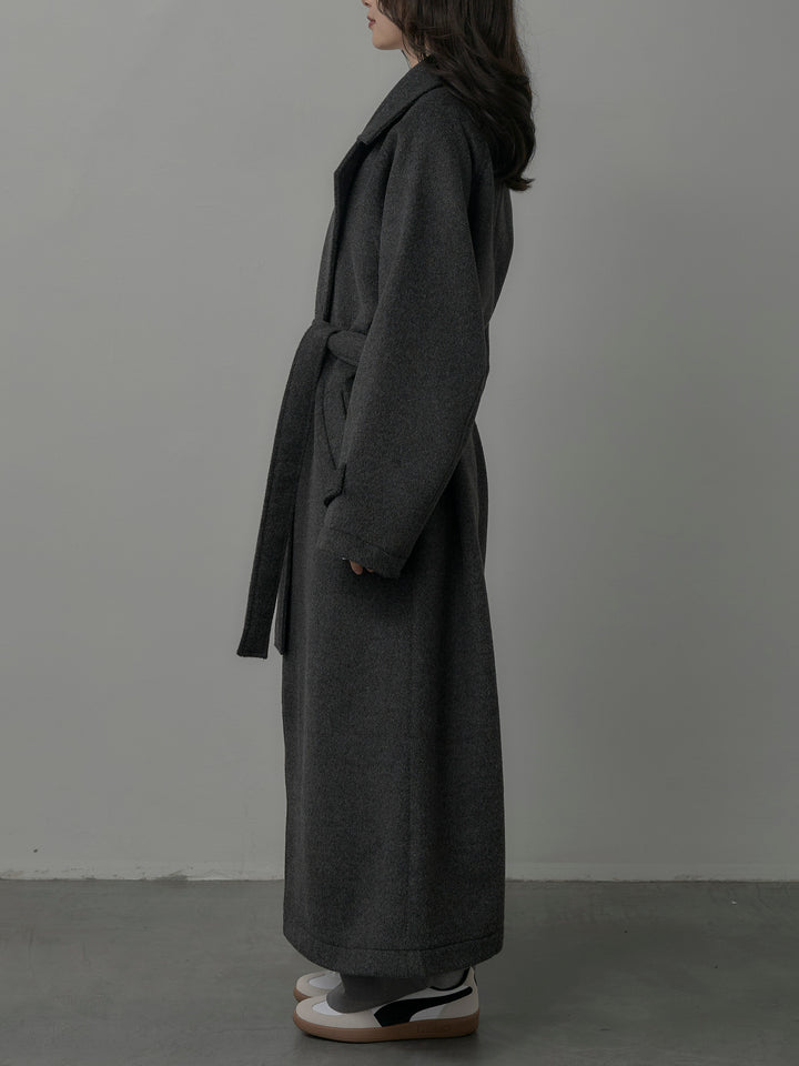 【Essential】ソフトウールリバートレンチコート