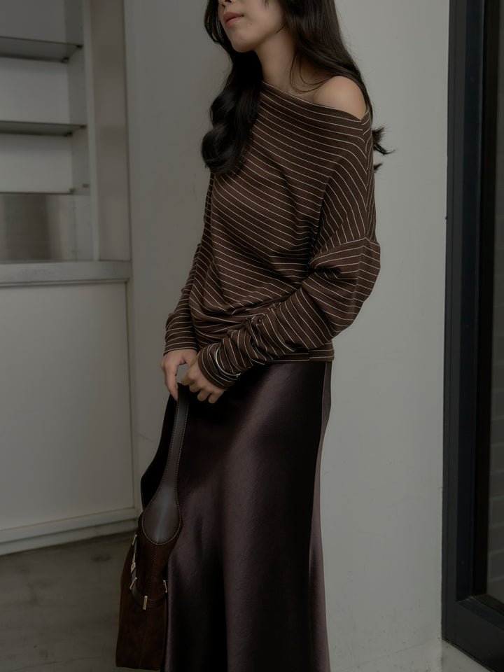 2wayショルダーボーダートップス