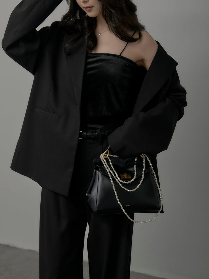 【SET】【Essential】ボックスシルエットテーラードジャケット+【Essential】３タックスラックス(2set)